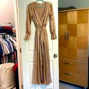 Balticborn, gold maternity dress